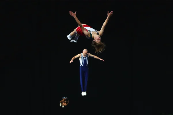 Skoky na trampolíně