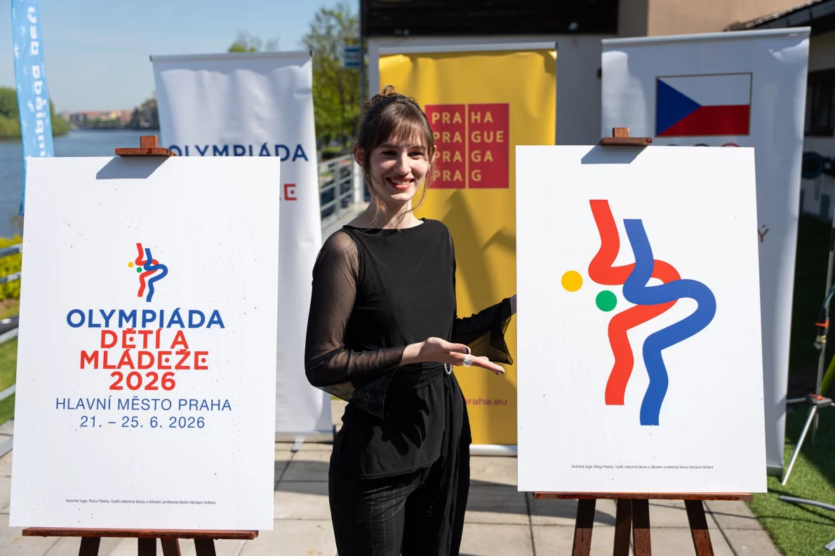 Logo pražské ODM 2026 plné symboliky. Studentka Paleta se inspirovala Vltavou