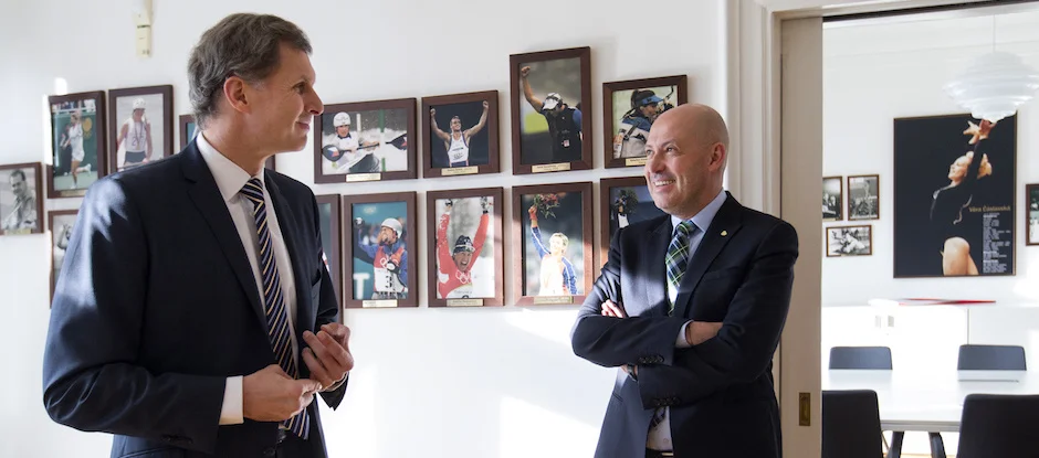 Nový prezident Slovenského olympijského výboru zavítal na první návštěvu do Česka