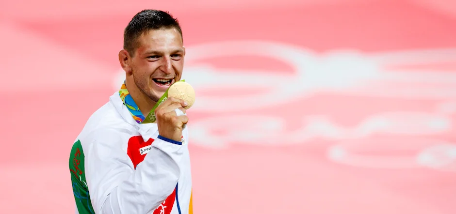 Zlato pro Krpálka! Je pro mého dobrého přítele, který tu nemůže být, plakal judista